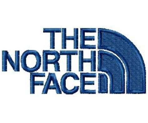 north face logo stitching